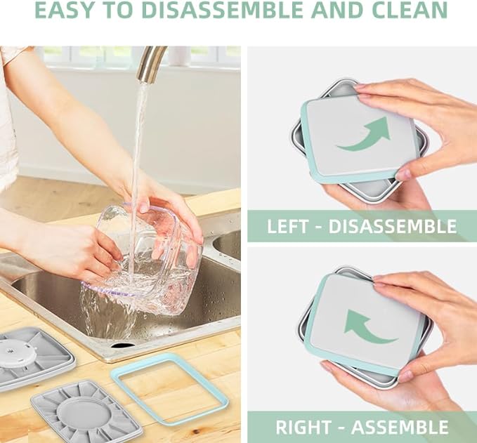 Ankou Airtight Food Storage Container Sets with Lids 6Pcs Pop Containers for Kitchen Pantry Organization BPA-Free Stackable Kitchen Storage Containers for Cereal Flour Sugar (0.5, 1.2, 1.8qt)*2