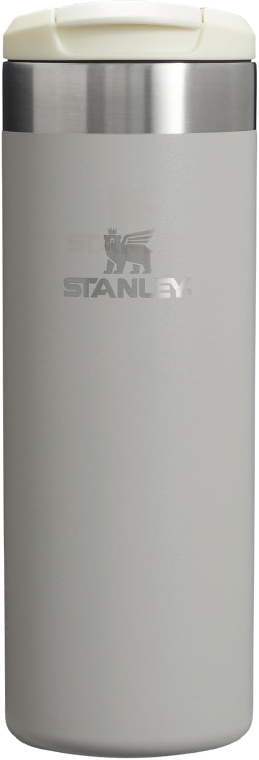 Stanley AeroLight Transit Bottle 16 oz | Locking Drink Through Lid | Leak Resistant Water Bottle or Coffee Travel Mug | Lightweight Insulated Stainless Steel | BPA-Free | Ash
