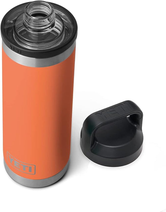 YETI Rambler 18 oz Bottle, Leakproof, Vacuum Insulated, Stainless Steel with Chug Cap, High Desert Clay