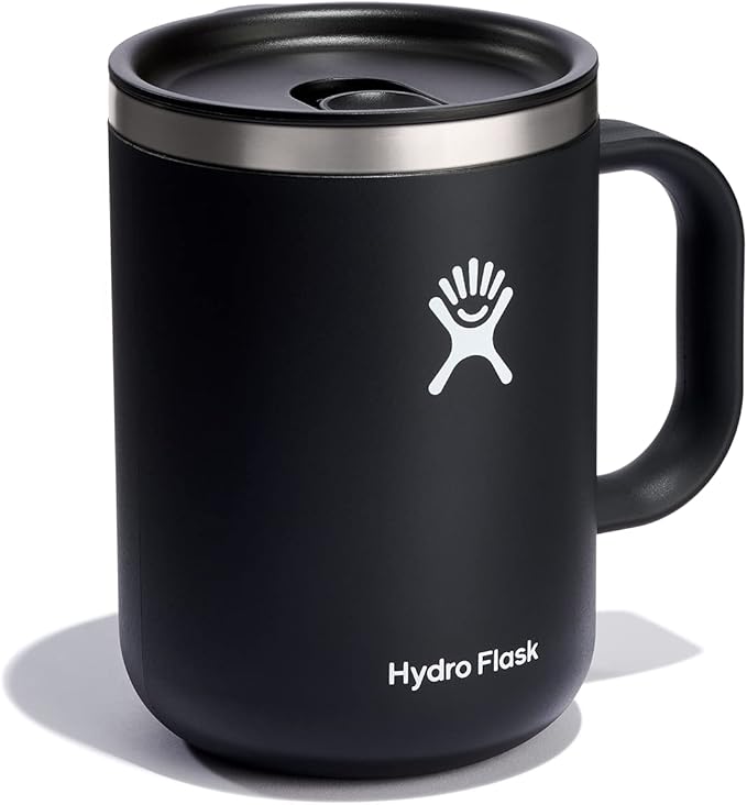 Hydro Flask Coffee Mug – Insulated Stainless Steel, Non Spill, Leak Proof Travel Mug 24 Oz Black