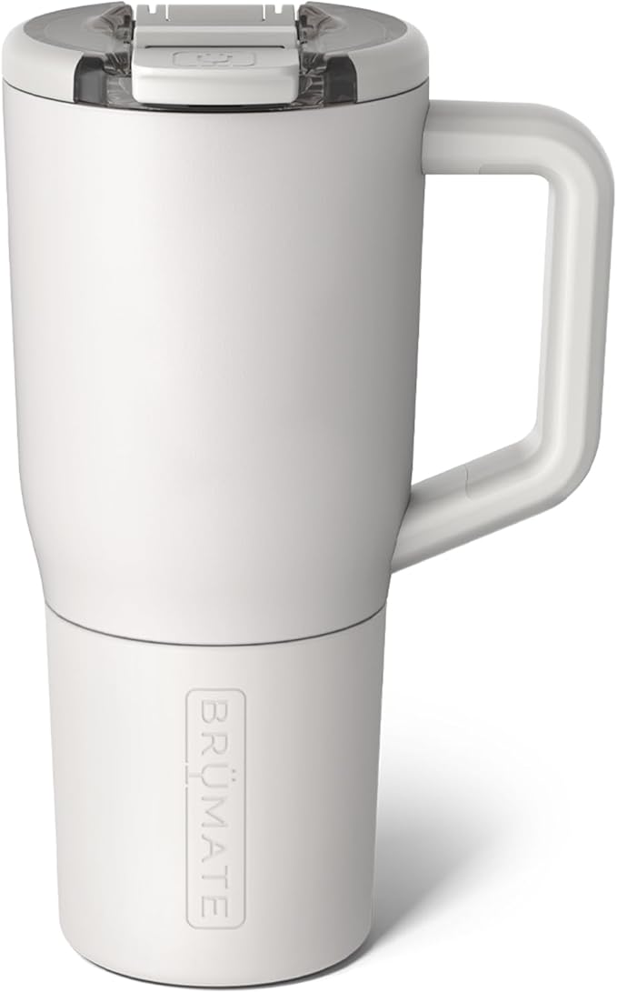 BrüMate Müv - 25oz 100% Leak Proof Insulated Coffee Mug with Handle & Lid - Stainless Steel Coffee Travel Mug - Double Walled Coffee Cup (Dune)
