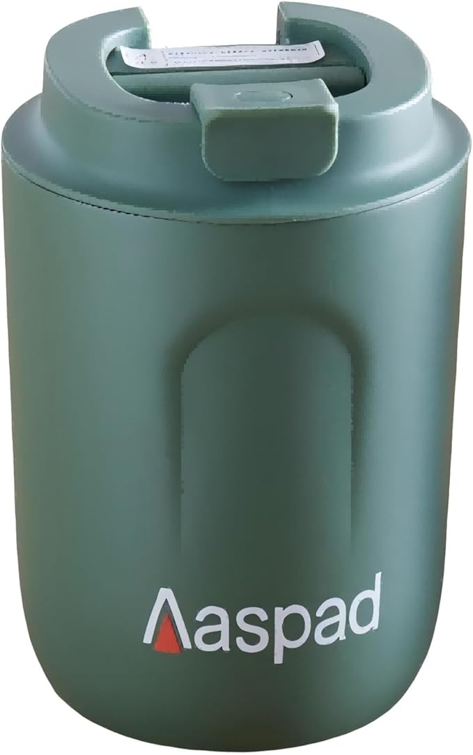 Stainless Steel Coffee cup Travel Mug Double Wall Vacuum cup Reusable Tumbler Cup for car Thermos with Lid for Keep Hot/Ice Coffee (Green)