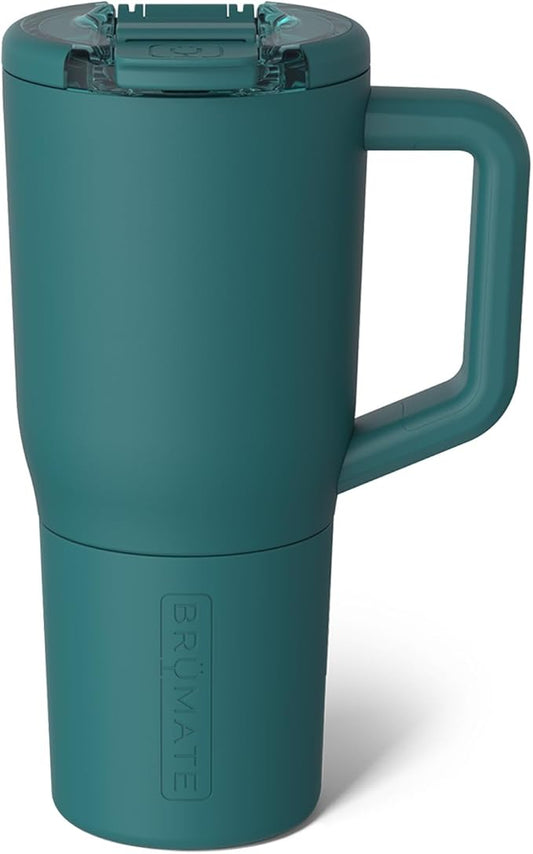 BrüMate Müv - 25oz 100% Leak Proof Insulated Coffee Mug with Handle & Lid - Stainless Steel Coffee Travel Mug - Double Walled Coffee Cup (Juniper)