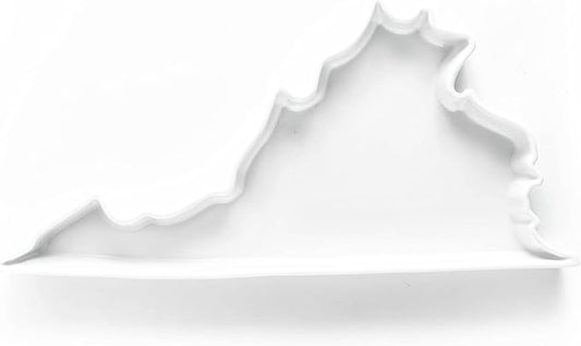 Virginia Shaped Baking Dish Serving Platter or Decorative Tray Charming Porcelain Bakeware Oven Microwave and Dishwasher Safe