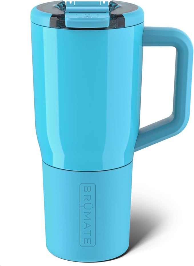 BrüMate Müv - 25oz 100% Leak Proof Insulated Coffee Mug with Handle & Lid - Stainless Steel Coffee Travel Mug - Double Walled Coffee Cup (Electric Blue)