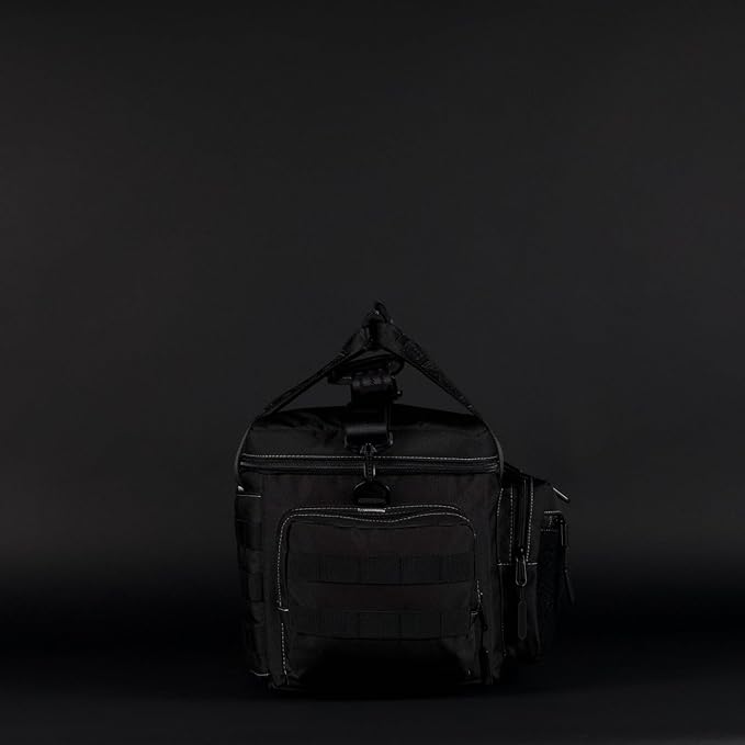 WOLFpak 20L Mini Tactical Lunch Box Cooler Bag - Water-Resistant 1000D Fabric, Insulated, Multiple Pockets, MOLLE & Patch Panel, Ideal for Work, Gym, Hiking (Black Phantom)