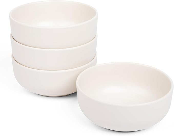Larder & Vine 12-Piece Melamine Dinnerware Set: Durable, Lightweight, Break-Resistant Plates & Bowls – Stylish, Non-Toxic, Dishwasher Safe – Ideal for Everyday Use, Indoor & Outdoor Dining – Ivory