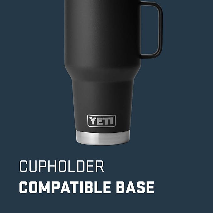 YETI Rambler 30 oz Travel Mug, Stainless Steel, Vacuum Insulated with Stronghold Lid