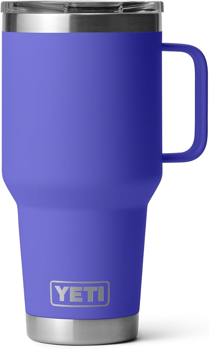 YETI Rambler 30 oz Travel Mug, Stainless Steel, Vacuum Insulated with Stronghold Lid