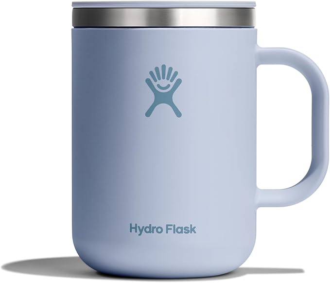 Hydro Flask Coffee Mug – Insulated Stainless Steel, Non Spill, Leak Proof Travel Mug 24 Oz Surf Blue