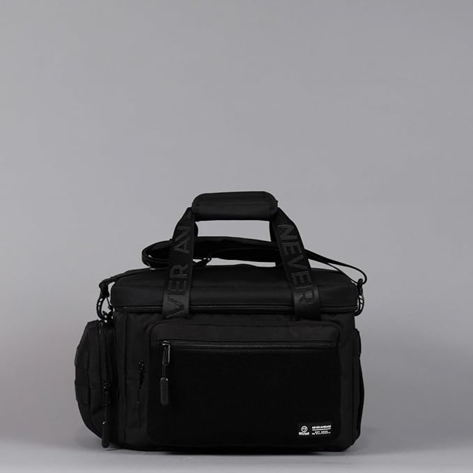 WOLFpak 20L Mini Tactical Lunch Box Cooler Bag - Water-Resistant 1000D Fabric, Insulated, Multiple Pockets, MOLLE & Patch Panel, Ideal for Work, Gym, Hiking (Alpha Black)