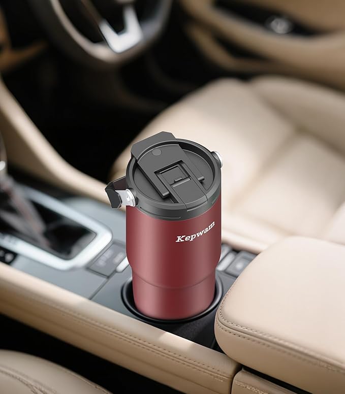 Self-Heating Travel Mug 20oz, Temperature-Controlled Coffee Warmer Mug, Smart Travel Coffee Mug Keep Coffee Drinks Hot, Heated Mug Great for Driver Outdoor Fits Car Cup Holders