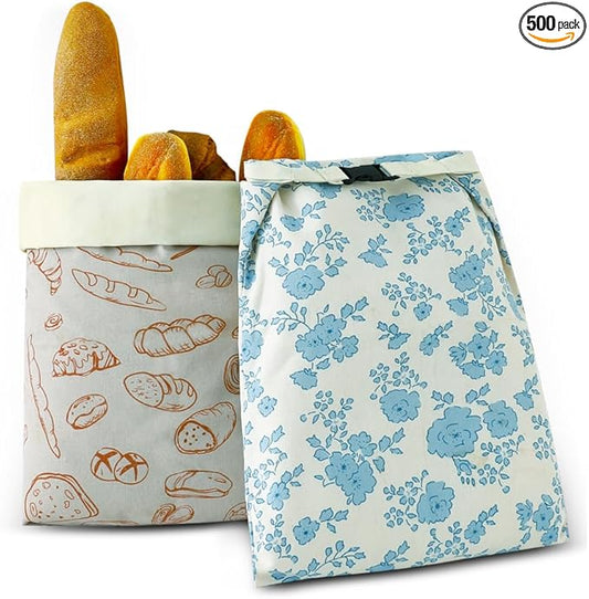 Bread Bags for Homemade bread,2 Pack Sourdough Bread Bags,Beeswax Bread Bags for Bourdough,Reusable Bread Storage