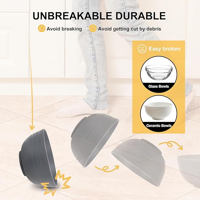 Rubtlamp 16Pcs Plastic Wheat Straw Dinnerware Set, Reusable Plastic Dishes Set for 4, Kitchen Plates And Bowls Set (Deep Four Colors) Include Dinner Plates, Dessert Plates, Cereal Bowls, Cups