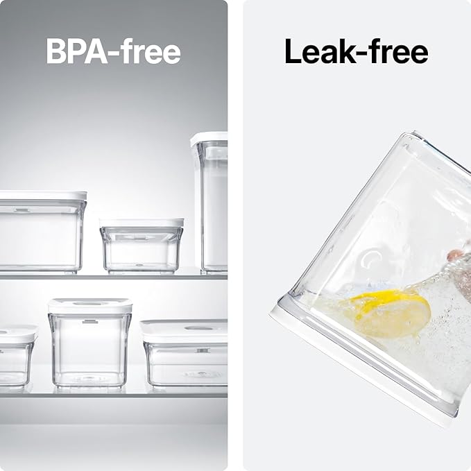 VAKUEN Premium Airtight Food Storage Containers, Mini 9P/SET include Vacuum Sealer, Smart One-Click Seal Lid, No Hinges, 100% Leak Proof, BPA-FREE, Dishwasher, Freezer & Microwave Safe