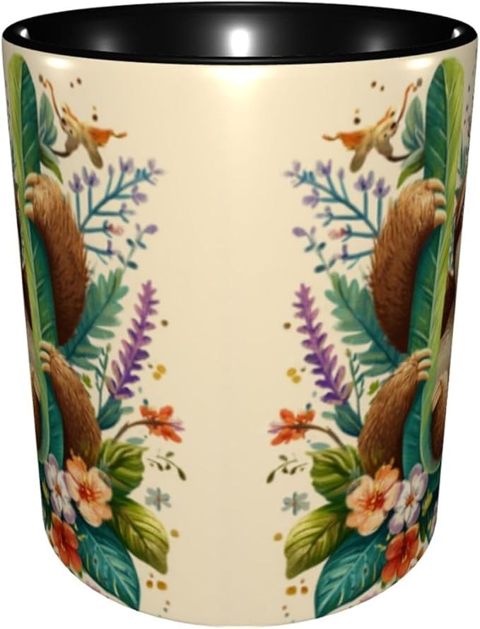 Yrebyou Sloth Coffee Mug Funny Tea Cup Ceramic Mugs 11OZ with Handle Gifts for Women Men Home Office Decor