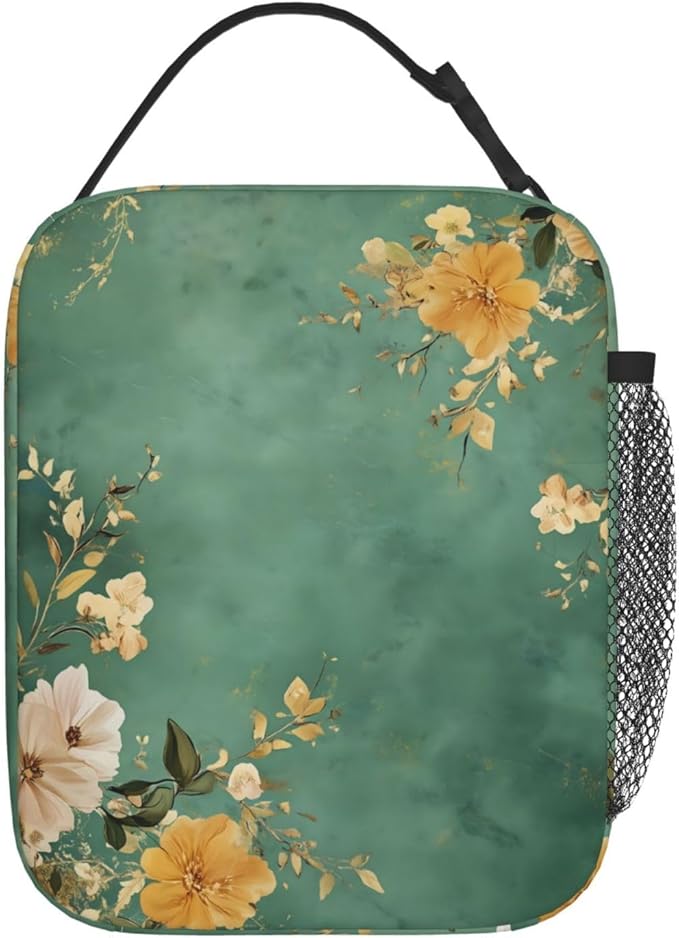 Sage Green Insulated Lunch Box for Women Men Sage Green Lunch Bag for Travel,or Fishing Polyester