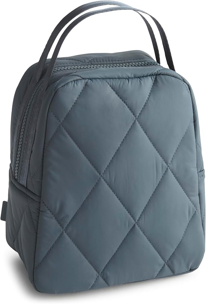 Vera Bradley Women's Featherweight Lunch Bag, Dark Slate, One Size