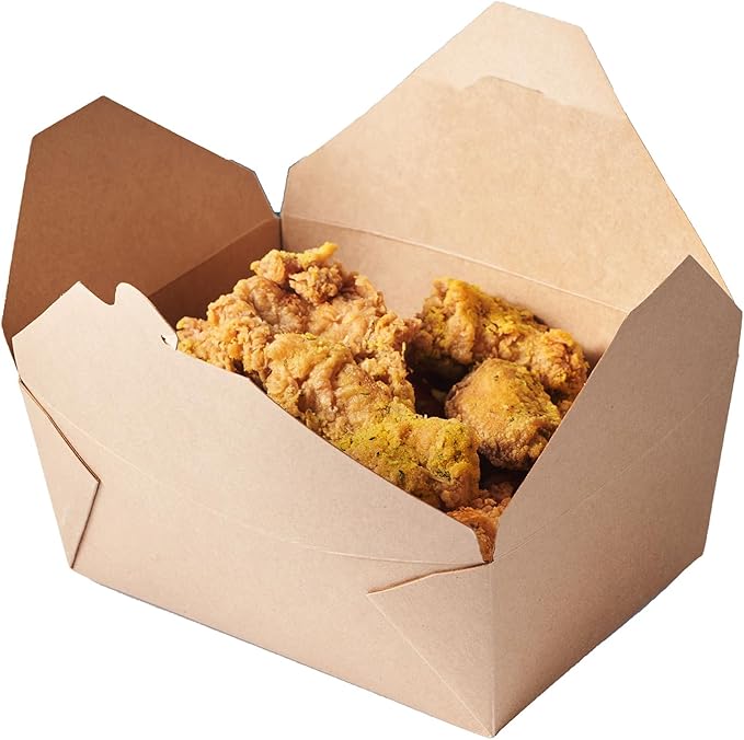 CIAO! Kraft Take Out Microwavable Food Containers, 110 oz No. 4 (160/case)