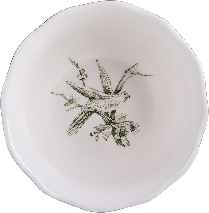 222 Fifth Adelaide Sage Porcelain 12-Piece Dinnerware Set – Service for 4, Includes Dinner Plates, Salad Plates & Cereal Bowls, Durable Porcelain, Dishwasher Safe, for Everyday Dining & Entertainment