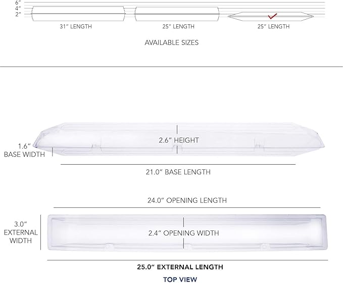 Royal Imports Clear Plastic Flower Box for Corsage, Boutonniere, Rose, Orchid Prom Wedding Craft Container 24x2.5x2.5-50 Pack