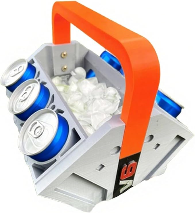 Car Engine Block Cooler Inspired Can Cooler Shaped Like Pistons,Perfect for Party Or Just A Great Gift for Your Family (6V)