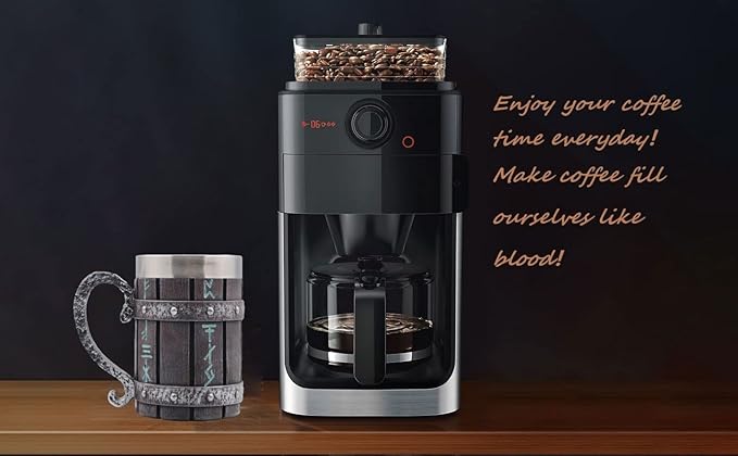 Nordic Viking Rune Mug,Stainless Steel Drinking Mug 3D Novelty Coffee Cup,Norse Viking Mug Poetic Gothic Decor Party Decoration Drinkware Gift Mugs for Men 18OZ(Rune)