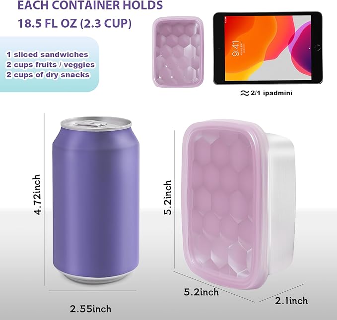 3-Pack Stainless Steel Snack Containers for Kids & Toddlers - 550ml (18oz) Leakproof Reusable Food Containers with LFGB Certified Lids | Stackable Metal Lunch Box for Daycare, School, Travel