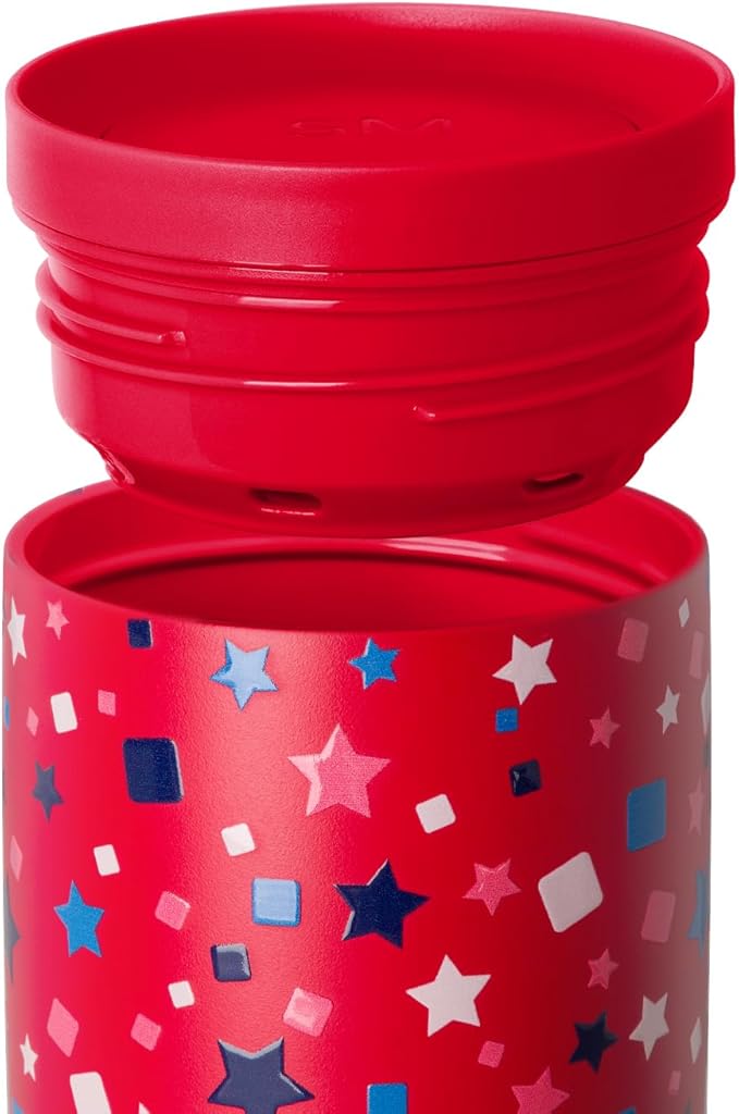 Simple Modern 4th of July Signature Voyager | 16oz Travel Coffee Mug Tumbler with 360° Lid | Gifts Her Him | Ceramic-Lined Insulated Stainless Steel Cold Brew Iced Coffee Cup | Star Speckled Banner