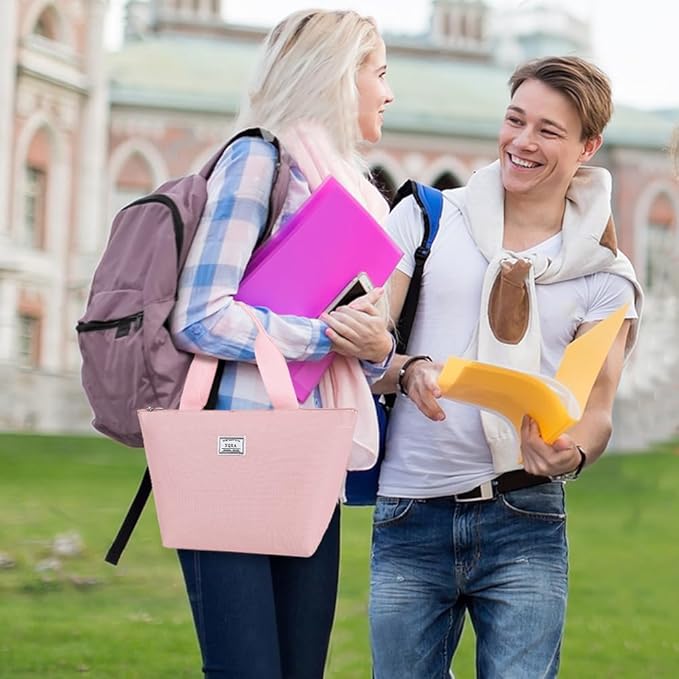 XQXA Lunch Bag Reusable Insulated Cooler Water Resistant Lunch Box Adult Tote Lunch Bag for Women/Men Work Picnic Beach or Travel