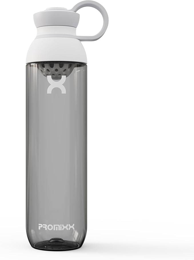 Promixx FORM Water Bottle - Premium Large Water Bottles for Hydration, Infusions and Supplements - Lifetime Durability, Leakproof Water Bottle BPA Free - 26oz / 760ml, Ceramic White