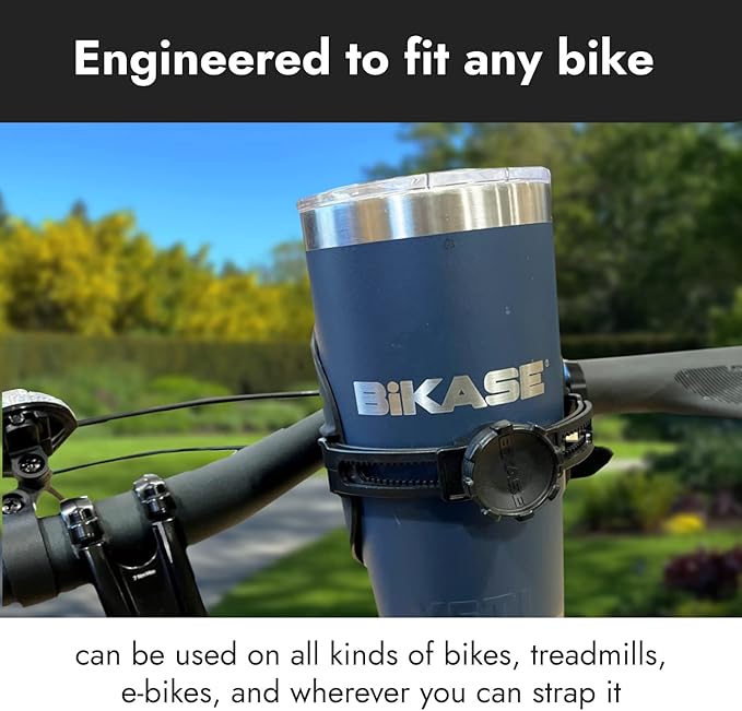 ABC by BiKASE - Any Bottle Cage, Bike Water Bottle Holder - Fits Any Bottle, Container, Speaker, Bicycle Bottle Holder for Frame or Handlebar