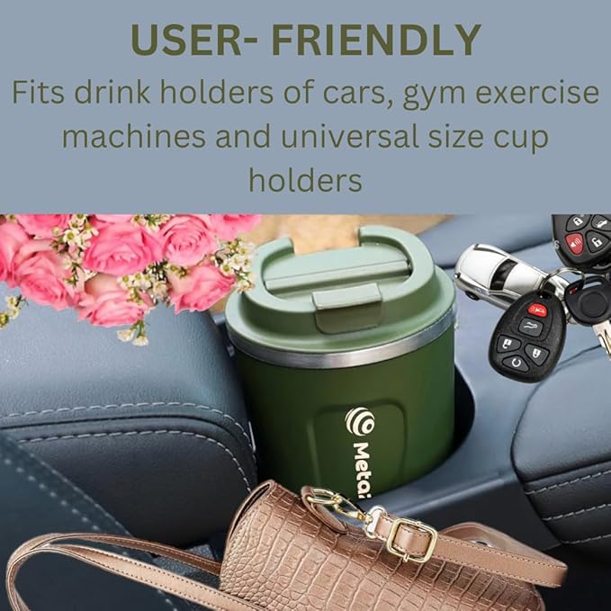 Travel Coffee Mug -17oz Stainless Steel Coffee Mug - Spill Proof Leak Proof - Insulated With Lid - BPA Free (Army Green)