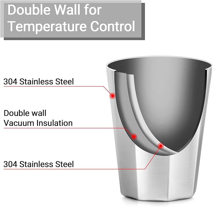 Beasea Stainless Steel Cups 10 oz, 4 Pack Small Bulk Stackable Stainless Steel Tumbler Insulated Cups for Drinking Double Wall Metal Glasses Tin Cups for Home Restaurant Office Party Camping