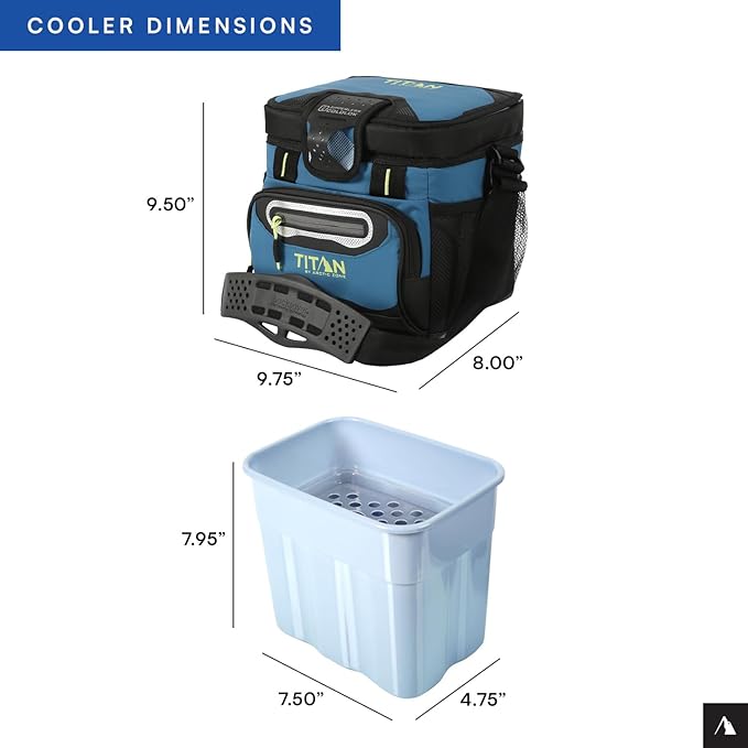 Titan by Arctic Zone Deep Freeze Cooler - Zipperless Hardbody Cooler - Deep Freeze Insulation, HardBody Liner, and SmartShelf