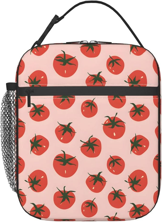 Tomato Lunch Box for Women Men, Insulated Lunch Box, Reusable Lunch Bag for Office, Work, Picnic, Travel