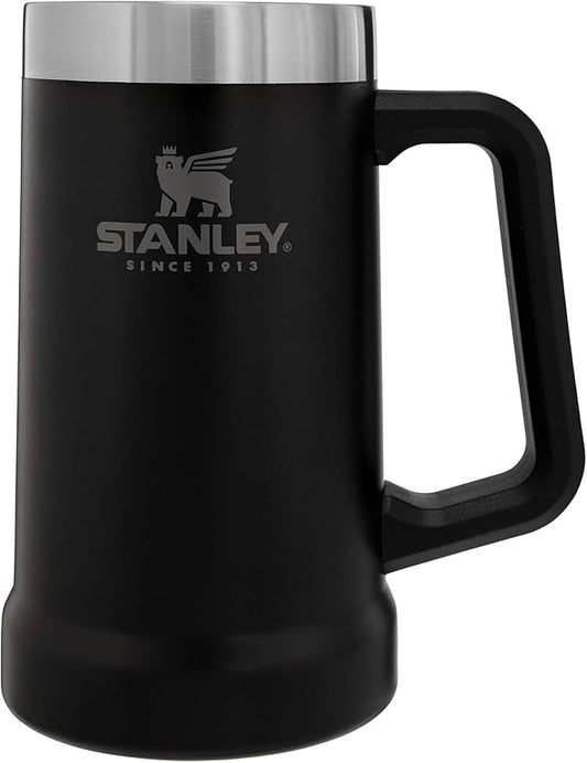 Stanley Stay-Chill Beer Stein 24 oz | Heavy Duty Big Grip Handle | Beer Tumbler Drink Cup, Holds 2 Cans | Insulated Stainless Steel Party Mug | BPA-Free