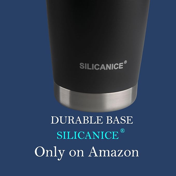 Gray The Only Soft Touch 20oz Stainless Steel Insulated Tumbler with MacSlider Lid-Spill Proof,Dishwasher Safe,Durable Thermal Cup for Hot/cold Coffee, Water & Smoothies