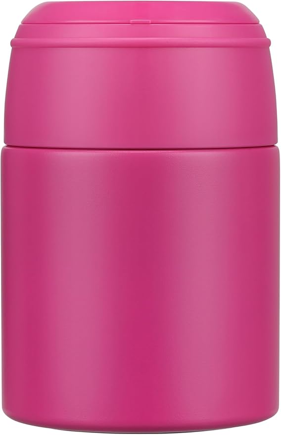 10oz Soup Thermo for Hot Food Kids Insulated Food Jar with Spoon Wide Mouth Stainless Steel Lunch Container Leak Proof Vacuum Food Box for School Travel Picnic Rosy