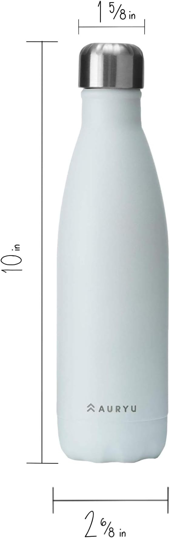 Best in Class Triple-Walled Insulated Stainless Steel Water Bottle, Keeps your Drinks Cold for up to 24 Hours and Hot for up to 12 Hours, Leak Proof, Make a Difference in the World, White, 17oz