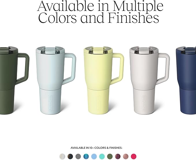 BrüMate Müv - 35oz 100% Leak Proof Insulated Coffee Mug with Handle & Lid - Stainless Steel Coffee Travel Mug - Double Walled Coffee Cup (Nightfall Blue)