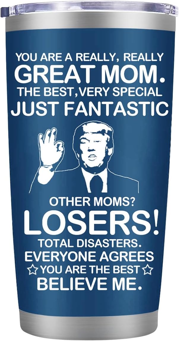 MFGNEH Gifts for Mom from Daughter,Son,Christmas Birthday Gifts for Mom,New Mama Gift,Grandma,Nana,Wife Women,Funny Mothers Day Mama Gift,20oz Blue Stainless Steel Tumbler Mug