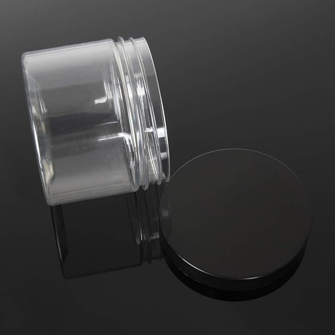 18 Pack 10oz Empty Slime Containers, Large Plastic Slime Jars Clear Slime Storage Containers with Lids, Food-Grade Plastic