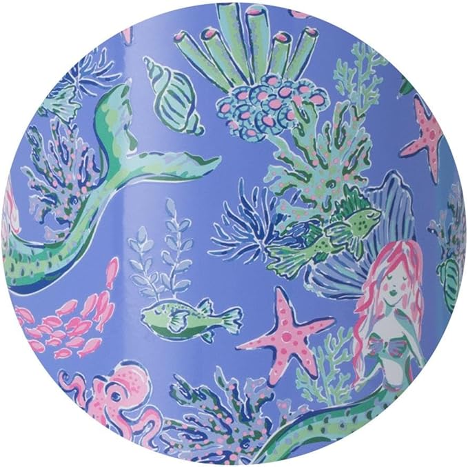 Swig Life 22oz Travel Mug, Insulated Tumbler with Handle and Lid, Cup Holder Friendly, Dishwasher Safe, Stainless Steel, Travel Coffee Cup, Insulated Mug with Lid (Under the Sea)