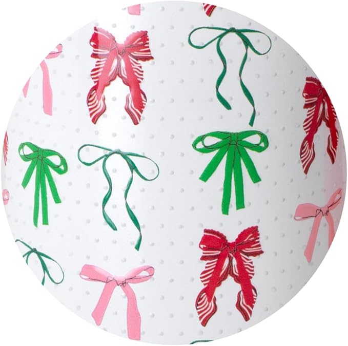 Swig Life 22oz Travel Mug, Insulated Tumbler with Handle and Lid, Cup Holder Friendly, Dishwasher Safe, Stainless Steel, Travel Coffee Cup, Insulated Mug (Ribbons and Bows)