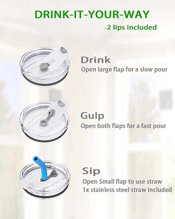 Zenbo 50 oz Mug Tumbler – Stainless Steel Vacuum Insulated Mug with Handle,Lid and Straw,Keeps Drinks Cold up to 36 Hours – Sweat-Proof Body, Dishwasher Safe