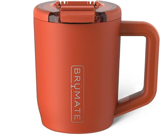 BrüMate Müv - 15oz 100% Leak Proof Insulated Coffee Mug with Handle & Lid - Stainless Steel Coffee Travel Mug - Double Walled Coffee Cup (Cedar)