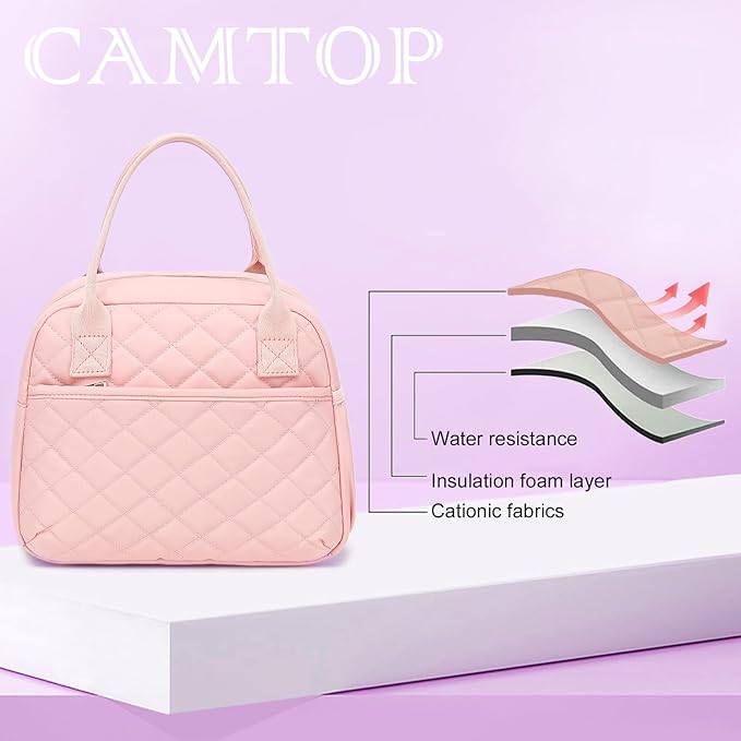 CAMTOP Lunch Box for Women Men Insulated Lunch Bag Lunch Tote Bag Leakproof Thermal Cooler Large Capacity for Travel Work School Picnic