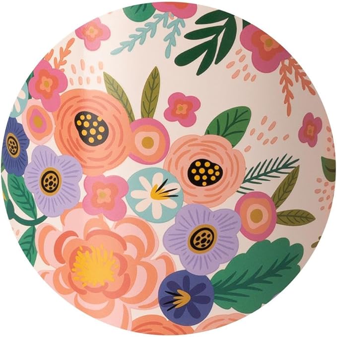 Swig Life 22oz Travel Mug, Insulated Tumbler with Handle and Lid, Cup Holder Friendly, Dishwasher Safe, Stainless Steel, Floral Mug, Flower Tumbler, Mothers Day Gifts for Mom (Full Bloom)