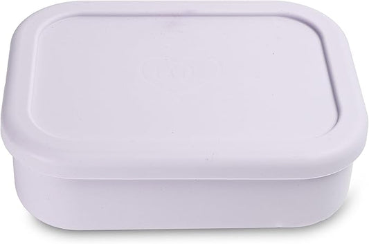 Ullabelle Leak Proof Bento Box Food-Grade Silicone Bento, BPA, Phthalate, Lead, & PVC Free - Bento Lunch Box for Daycare, Kids, & Adults - Leak Resistant Sets With Lids Snack Box Container (Lilac)